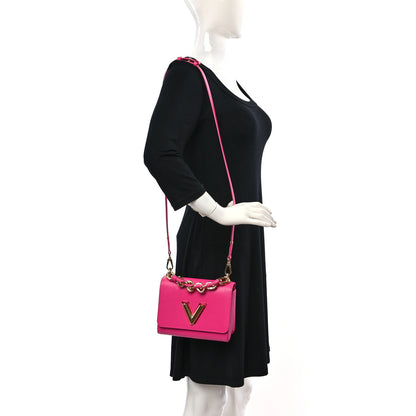 Louis Vuitton Epi Twist Braided Chain Shoulder Bag PM Rose Miami Pink 2 of 9