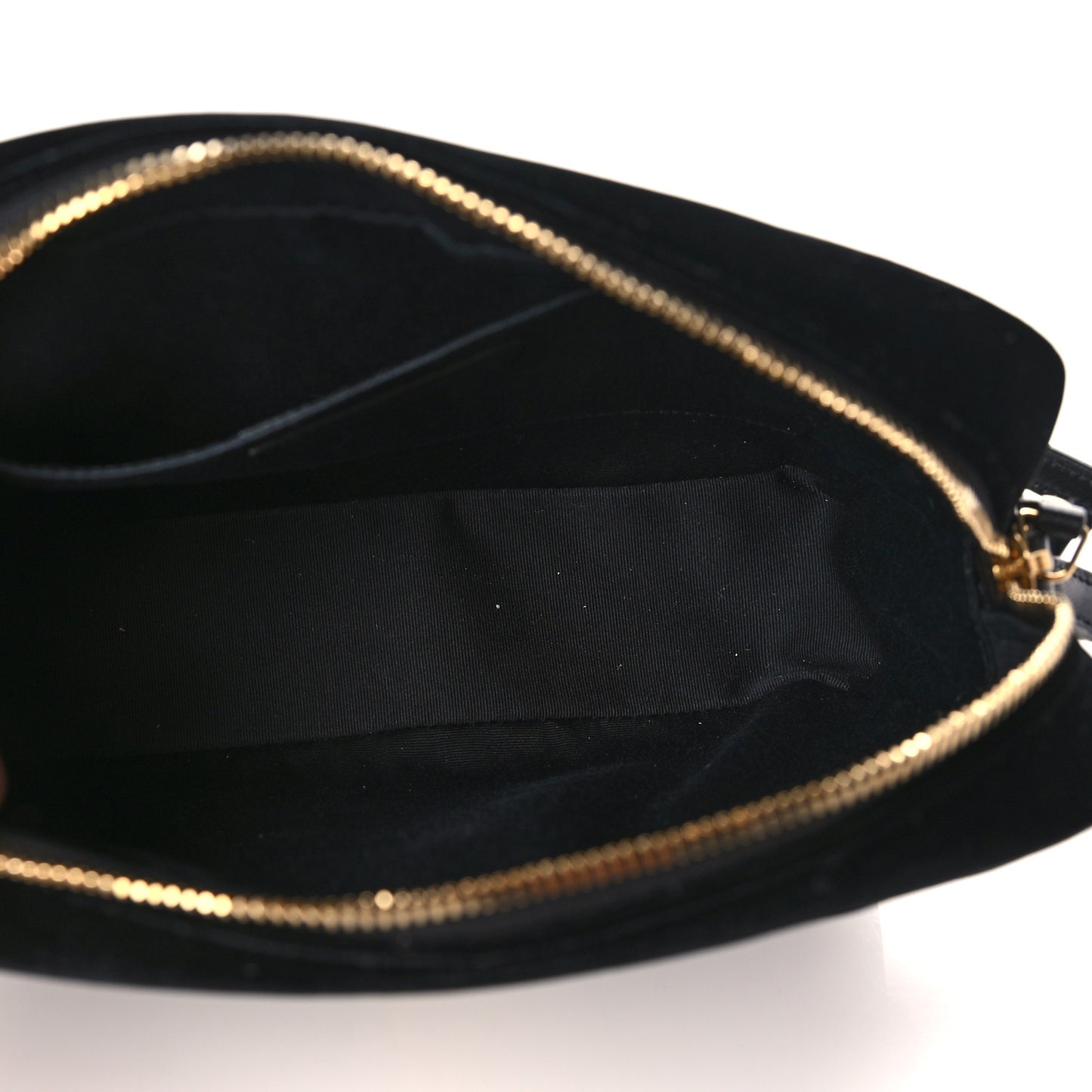 Velvet Matelasse Monogram Lou Camera Bag Black