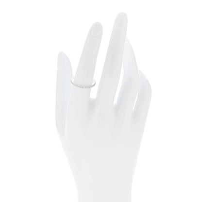 Cartier 18K White Gold Diamond 1.5mm Etincelle de Cartier Wedding Band Ring 55 7.25 2 of 5