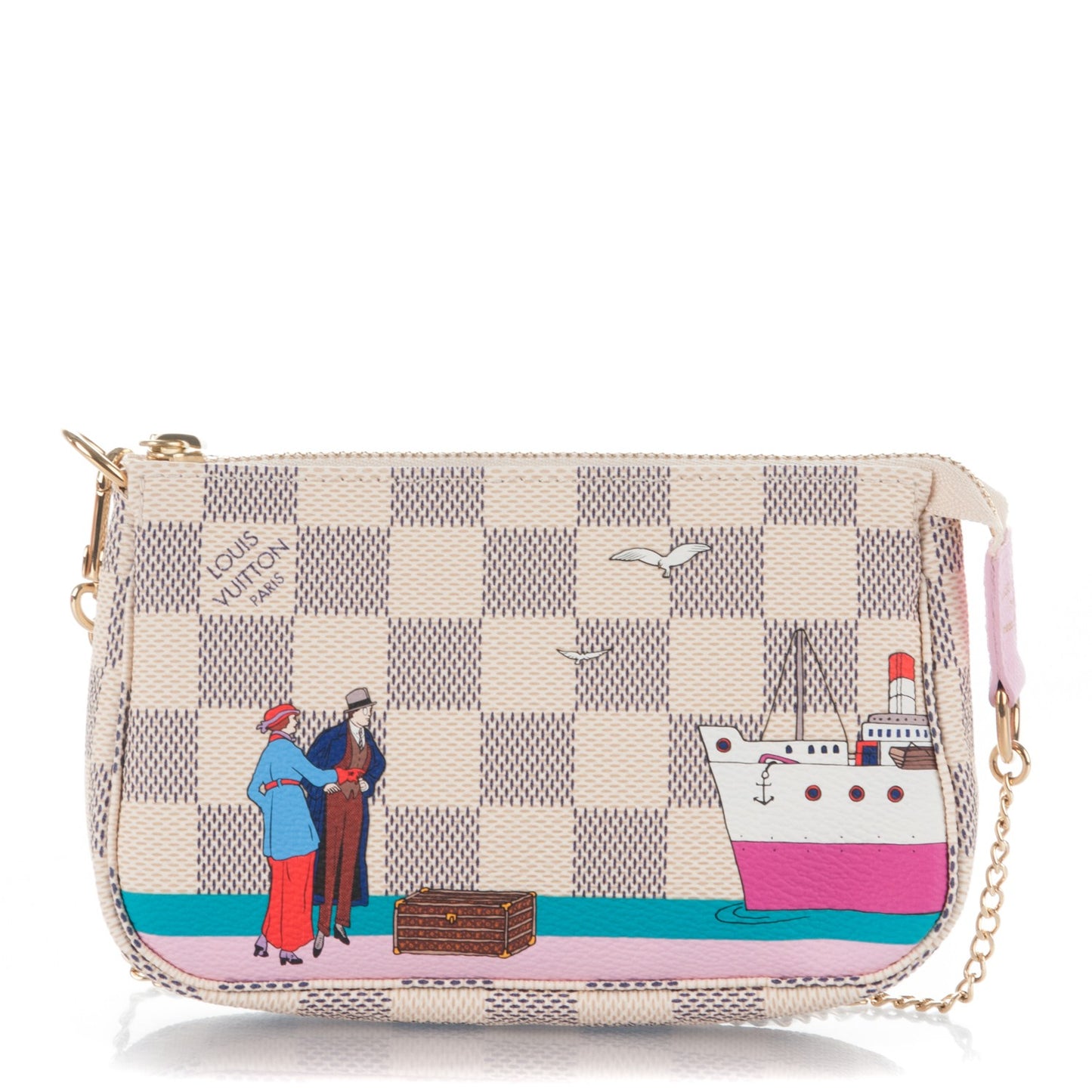 Damier Azur 2016 Christmas Animation Mini Pochette Accessories