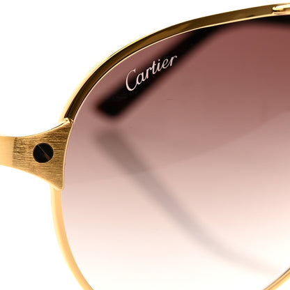 Cartier Santos Dumont Aviator Sunglasses Brown 7 of 8