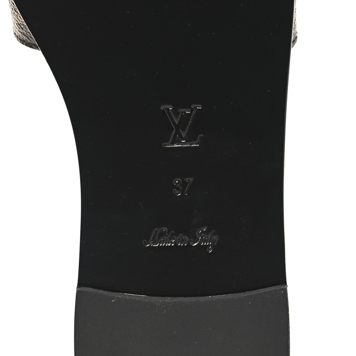 Patent Monogram Lock It Flat Mules 37