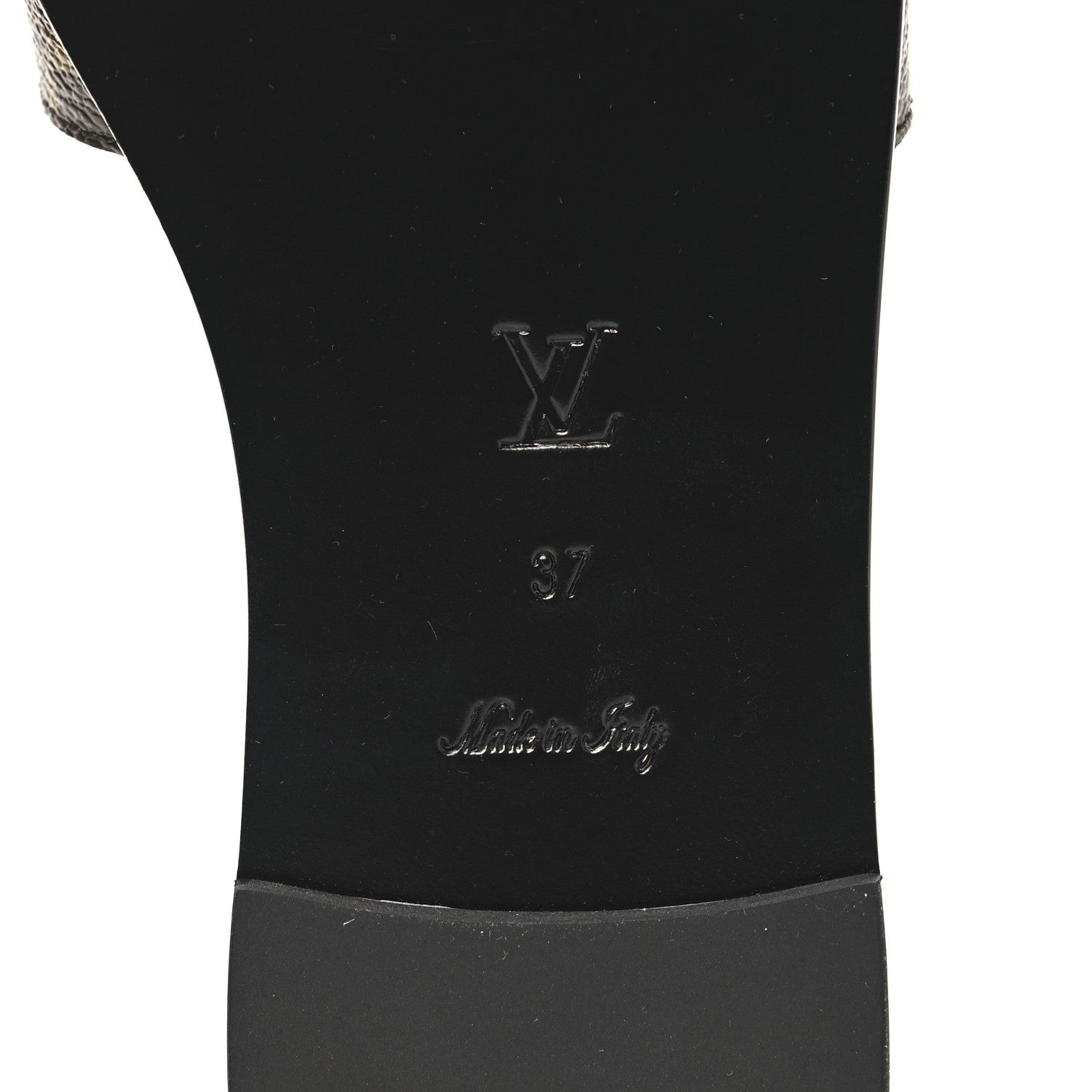 Louis Vuitton Patent Monogram Lock It Flat Mules 37 7 of 9