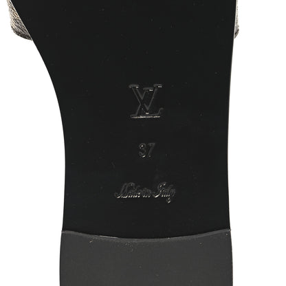 Louis Vuitton Patent Monogram Lock It Flat Mules 37 7 of 9