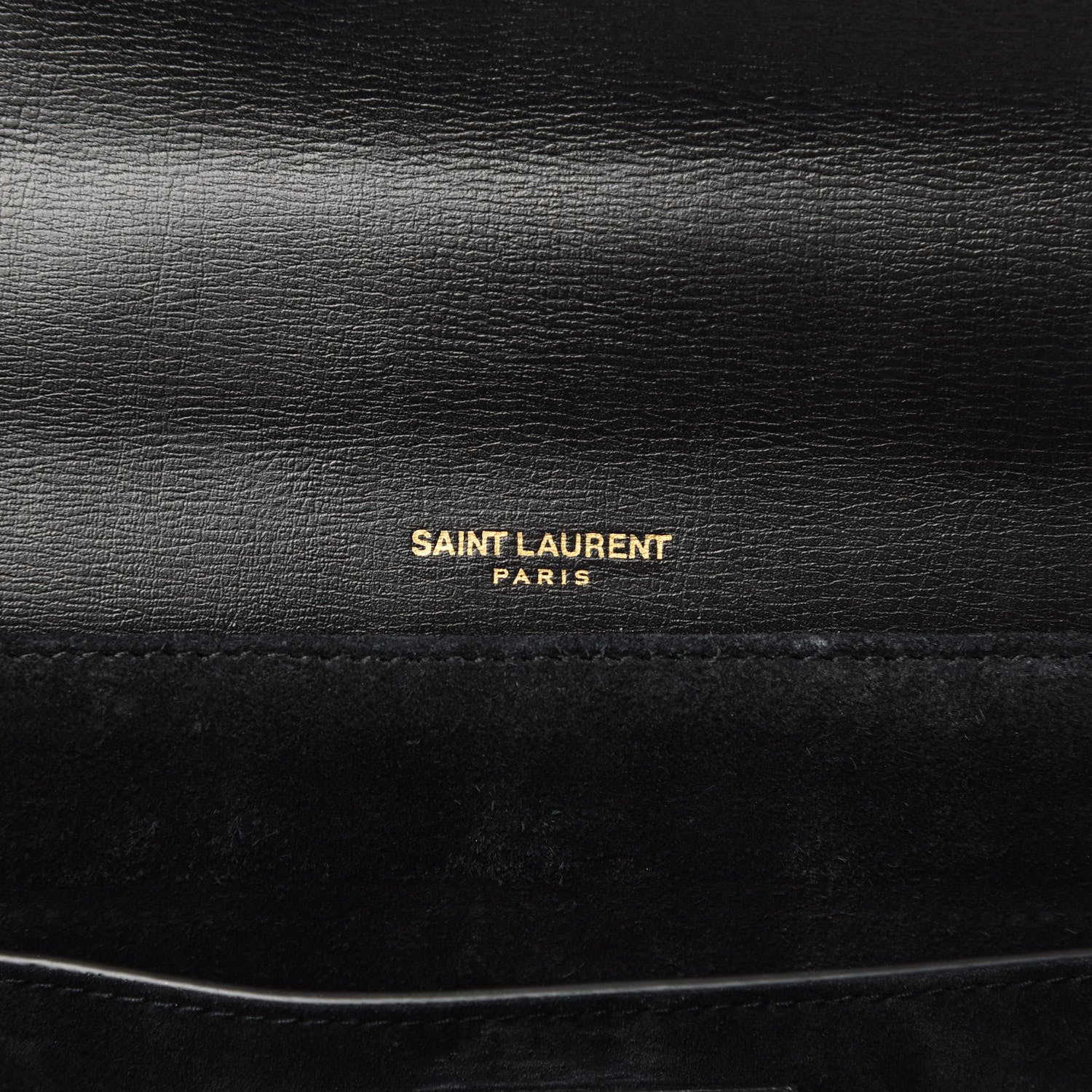 Saint Laurent Smooth Calfskin Suede Medium Bellechasse Black 6 of 12