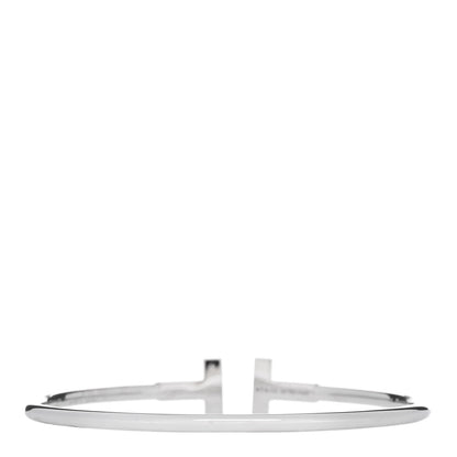 Tiffany 18k White Gold T Wire Bracelet 2 of 3