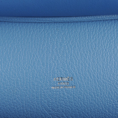 Hermes Taurillon Clemence Swift Jypsiere 28 Bleu Paradis 5 of 11