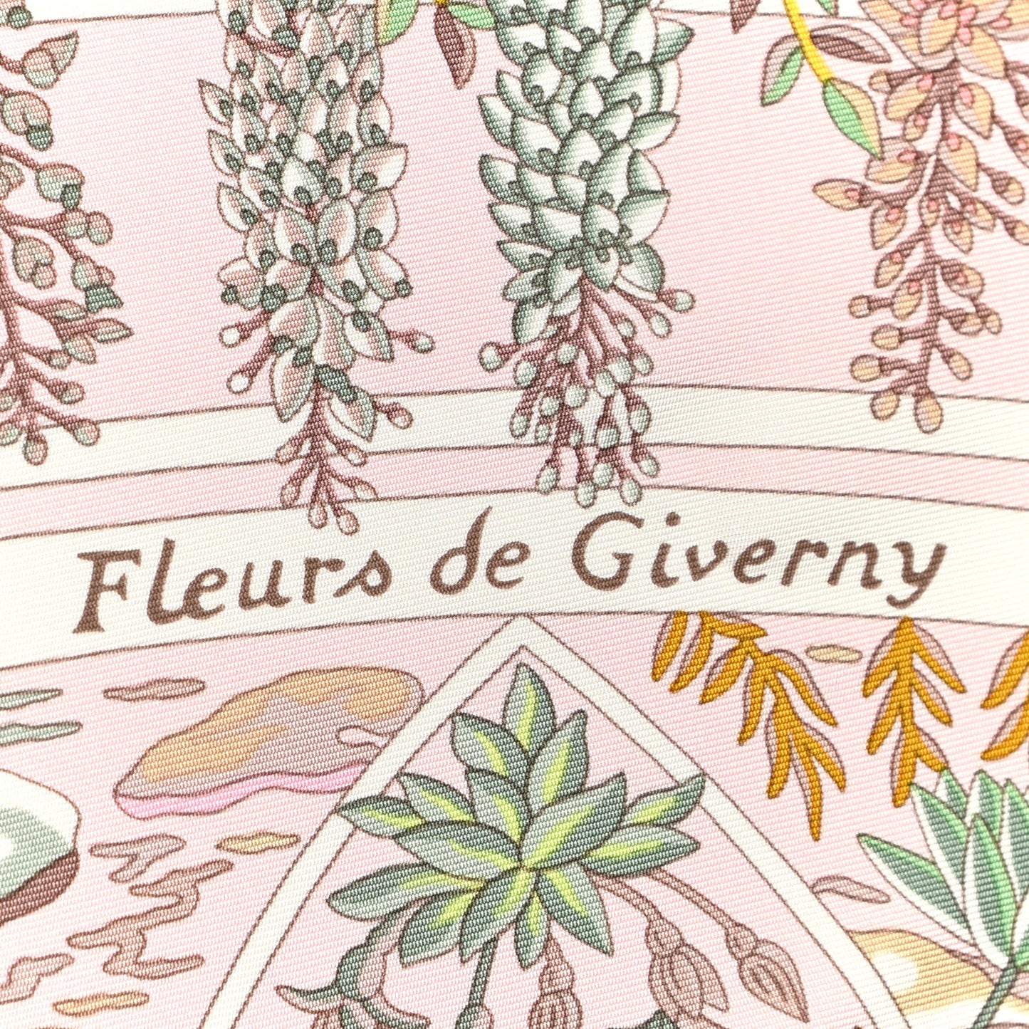 Silk Fleurs De Giverny Scarf 90