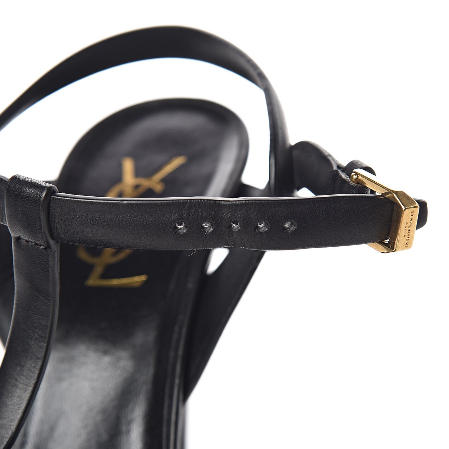 Calfskin Tribute 105 Platform Sandals 37 Black