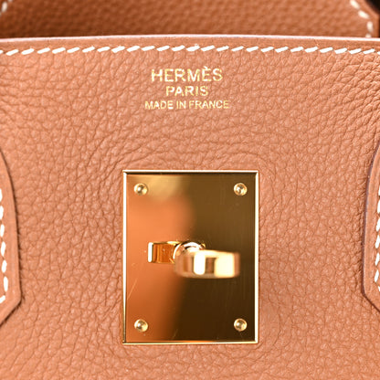 Hermes Togo Birkin 30 Gold 6 of 11