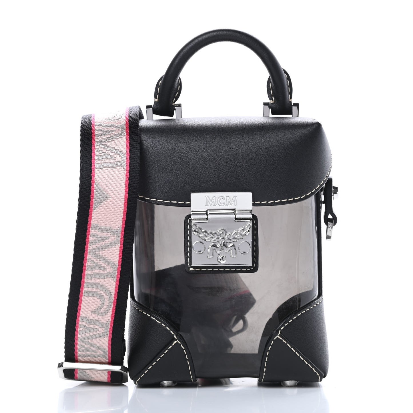 Transparent Mini Berlin Crossbody Black