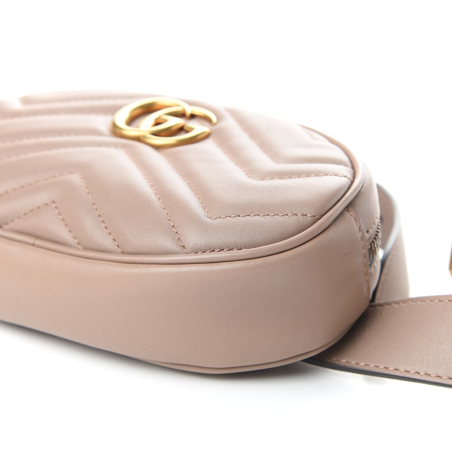 Calfskin Matelasse GG Marmont Belt Bag 75 30 Porcelain Rose