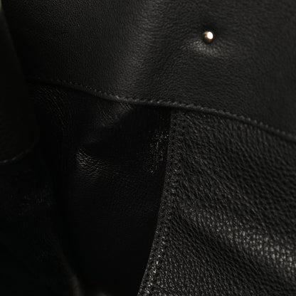 Balenciaga Grained Calfskin Silver Metallic Edge Hardware Papier A4 Tote Black 11 of 11