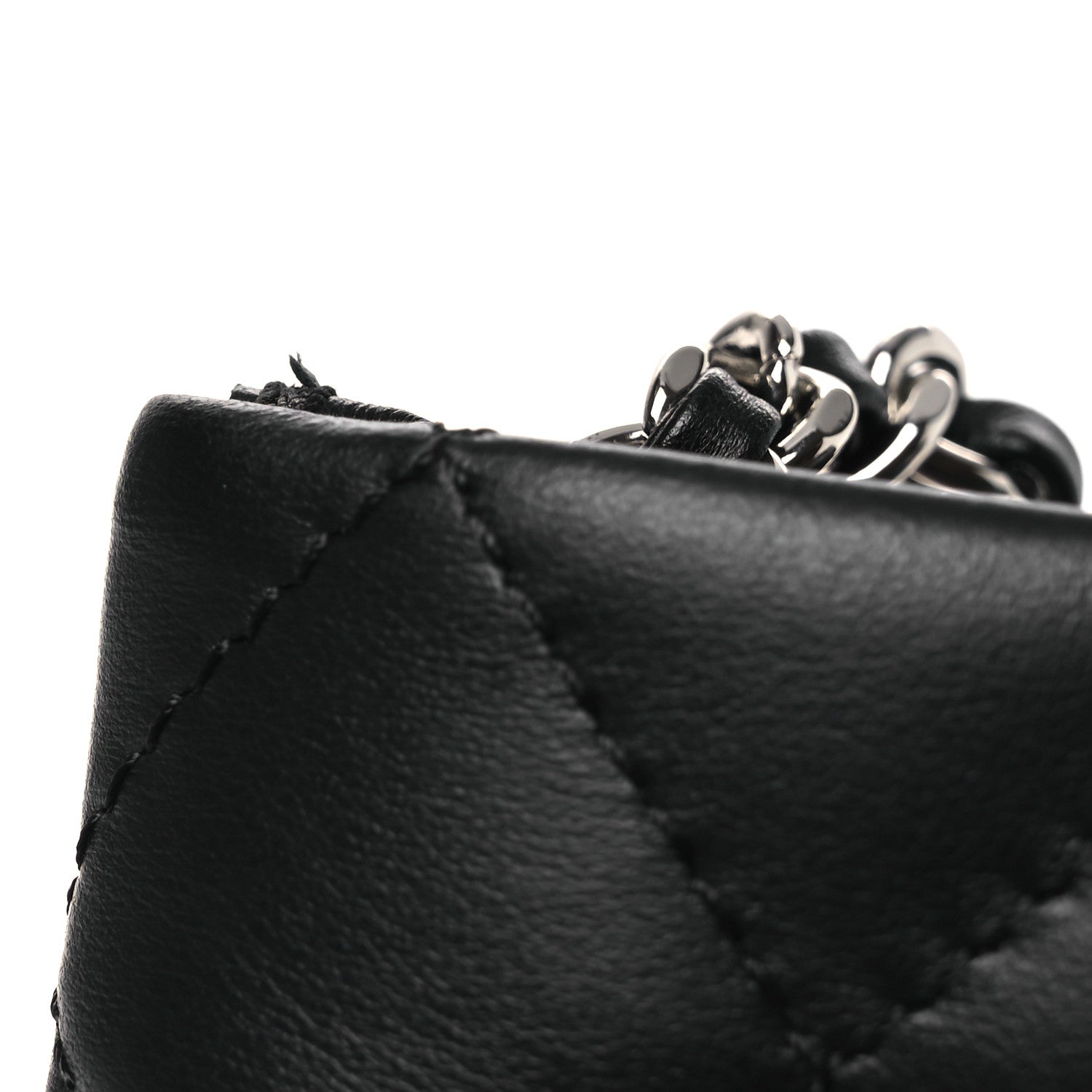 Chanel Lambskin Quilted Uniform Crossbody Bag Black 13 of 13