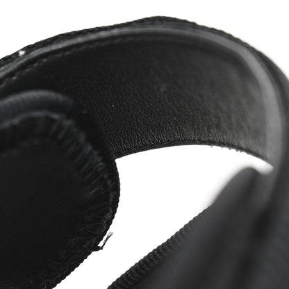 Chanel Fabric Metal CC Logo Flat Sandals 36.5 Black 10 of 13