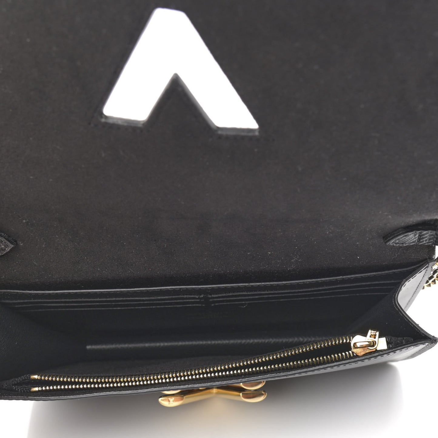 Epi Twist Belt Chain Wallet Black