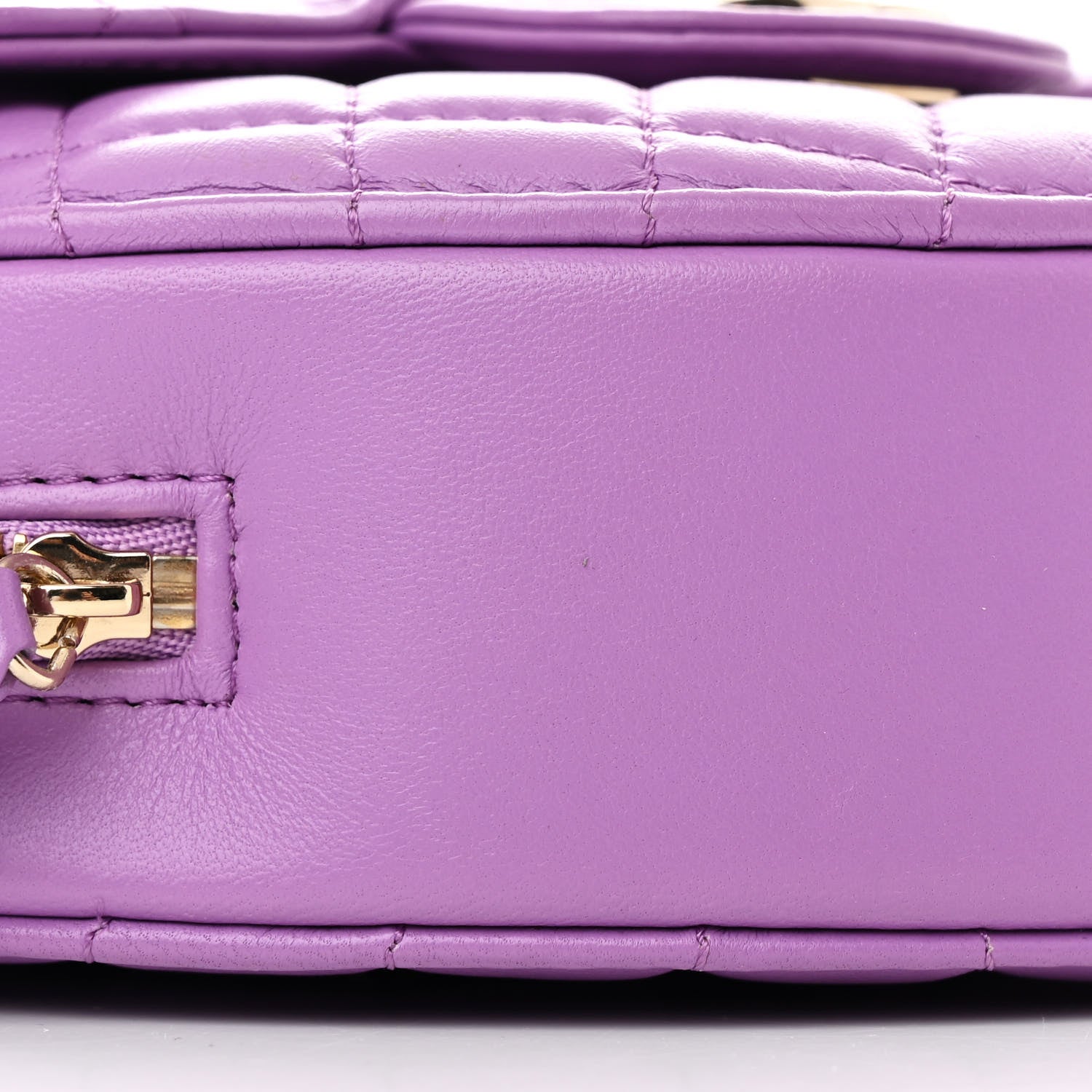 Chanel Lambskin Quilted CC In Love Heart Bag Purple 9 of 10