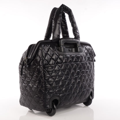 Chanel Nylon Quilted Coco Cocoon Trolley Black 3 of 7