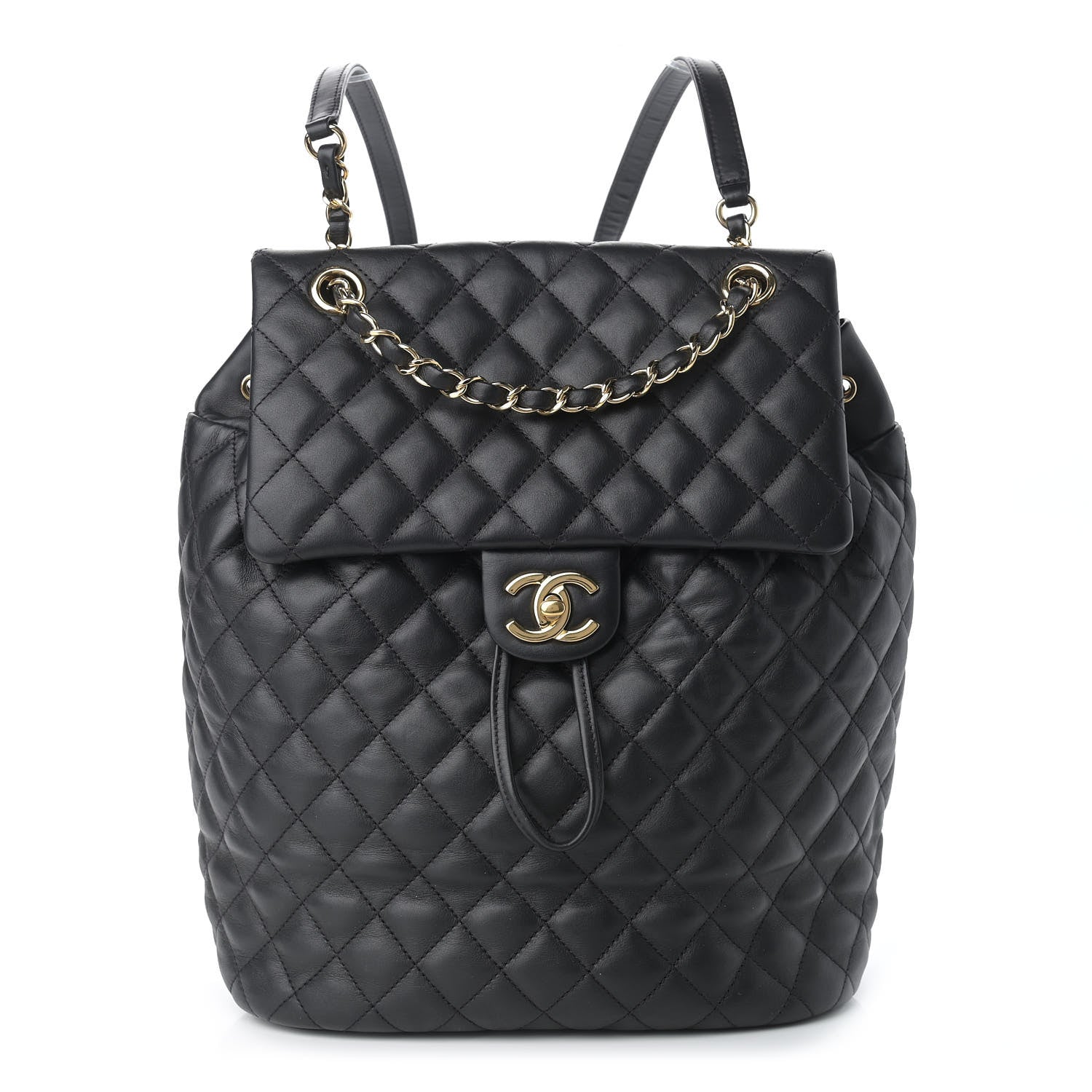 Chanel Lambskin Quilted Large Urban Spirit Backpack Black 1 of 11