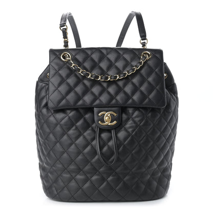 Chanel Lambskin Quilted Large Urban Spirit Backpack Black 1 of 11
