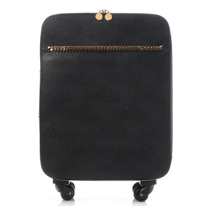Stella McCartney Grainy Vegetarian Leather 4 Wheel Falabella Travel Suitcase Black 1 of 13