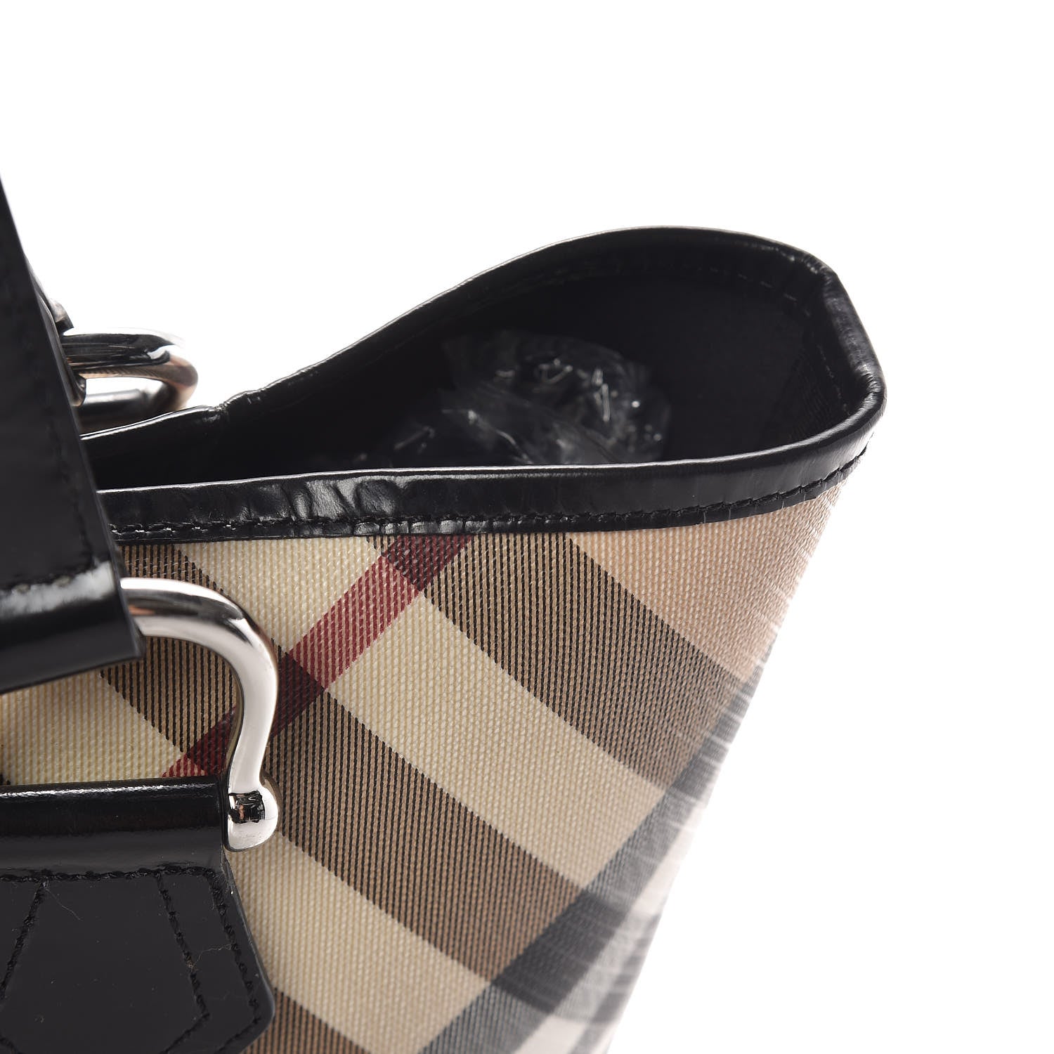 Burberry Supernova Check Stanton Tote Black 18 of 20