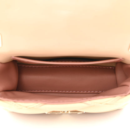 Louis Vuitton Lambskin Malletage Pico GO-14 Beige Pink 5 of 10