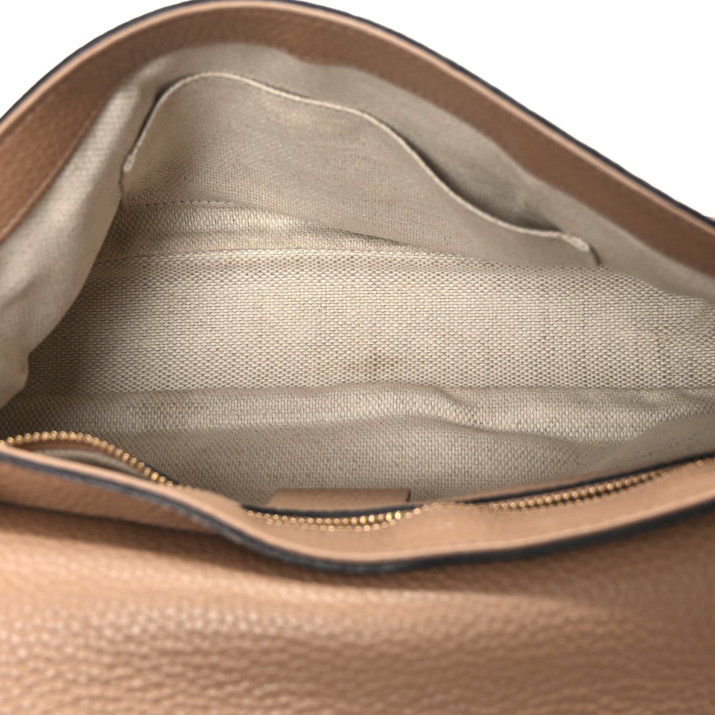 Pebbled Calfskin Medium Soho Flap Crossbody Camelia