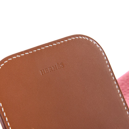 Hermes Swift Taurillon Clemence Vache Hunter Virevolte Pochette Vermillon Rouge Casaque Fauve 10 of 11