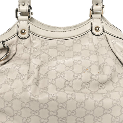 Gucci Guccissima Medium Sukey Tote Mystic White 5 of 10