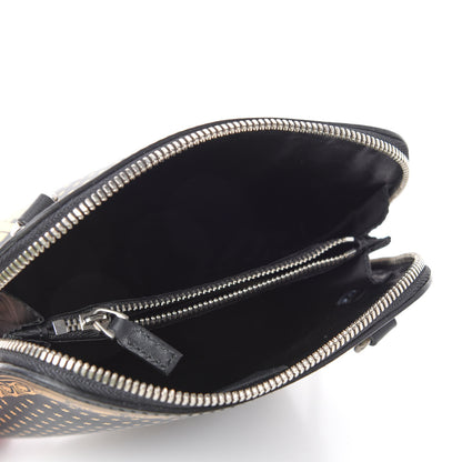 Gucci X SEGA Calfskin GUCCY Stars Mini Dome Shoulder Bag Black Gold 5 of 10