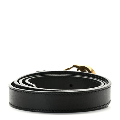 Gucci Calfskin Double G 20mm Belt 80 32 Black 2 of 4