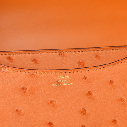 Hermes Ostrich Constance 18 Abricot 9 of 12