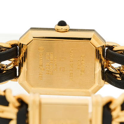 Chanel Stainless Steel Lambskin 20mm Chain Premiere Quartz Watch Gold M 4 of 4