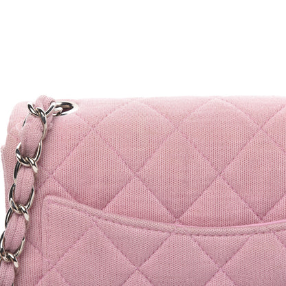 Chanel Jersey Quilted Mini Square Flap Pink 12 of 12