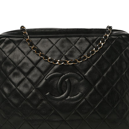 Chanel Lambskin Quilted CC Tassel Camera Case Black 5 of 14