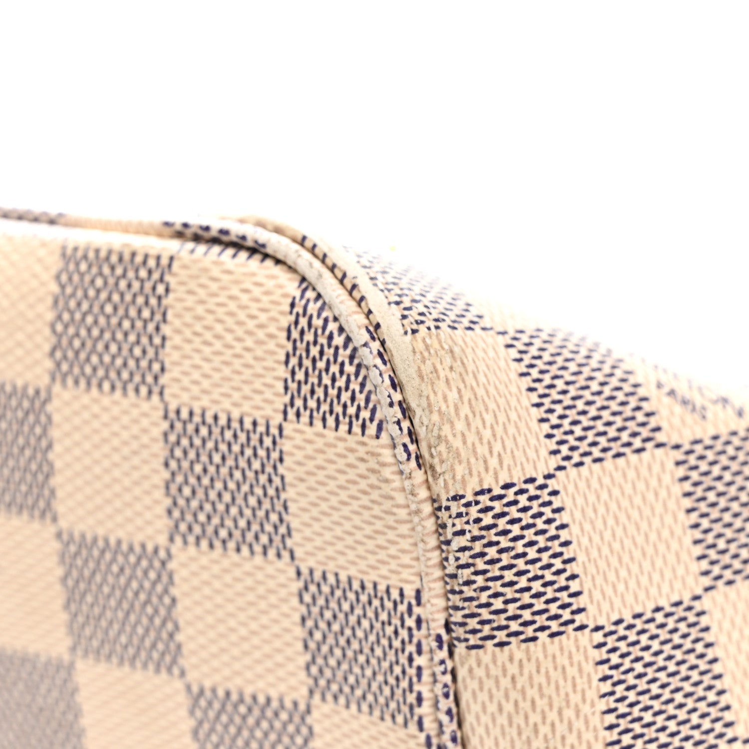 Louis Vuitton Damier Azur Braided Neverfull MM Orange 10 of 15