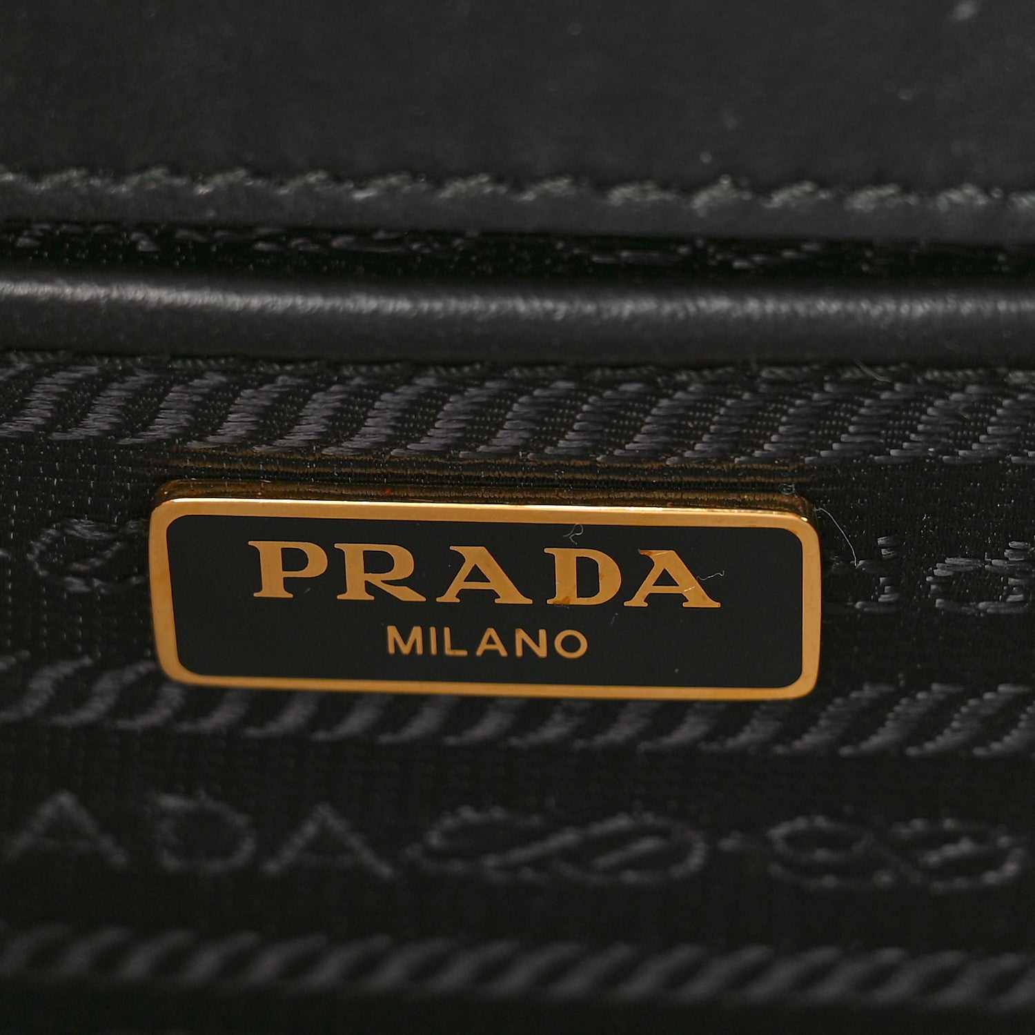 Prada Saffiano Soft Calfskin Metal Triangle Logo Envelope Chain Shoulder Bag Black 6 of 8