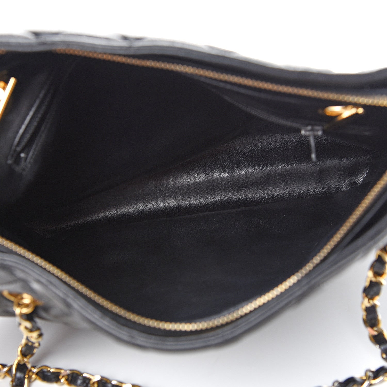Chanel Lambskin Quilted Shopper Tote Black 4 of 9