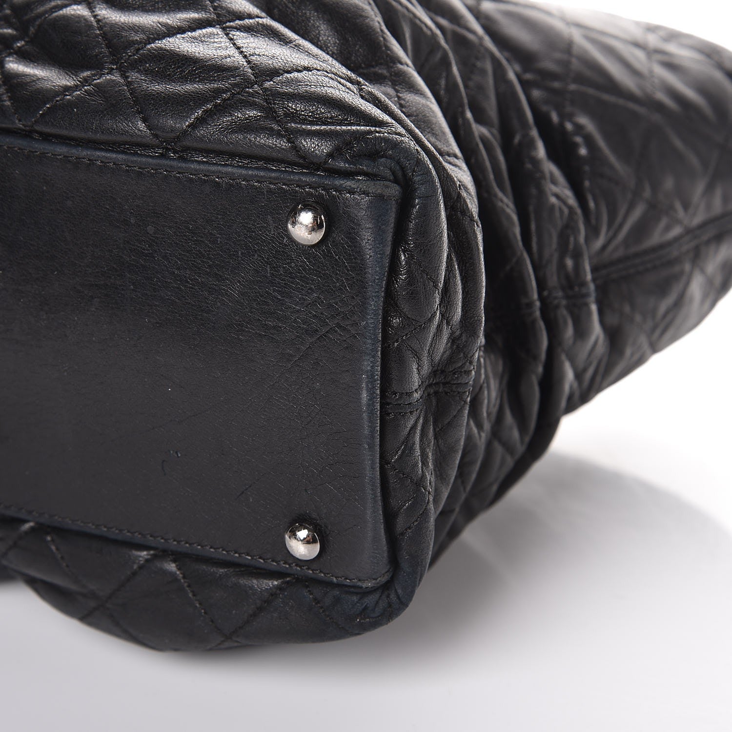 Chanel Lambskin Quilted East West Sharpei Tote Black 11 of 14