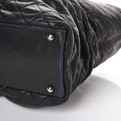 Chanel Lambskin Quilted East West Sharpei Tote Black 11 of 14