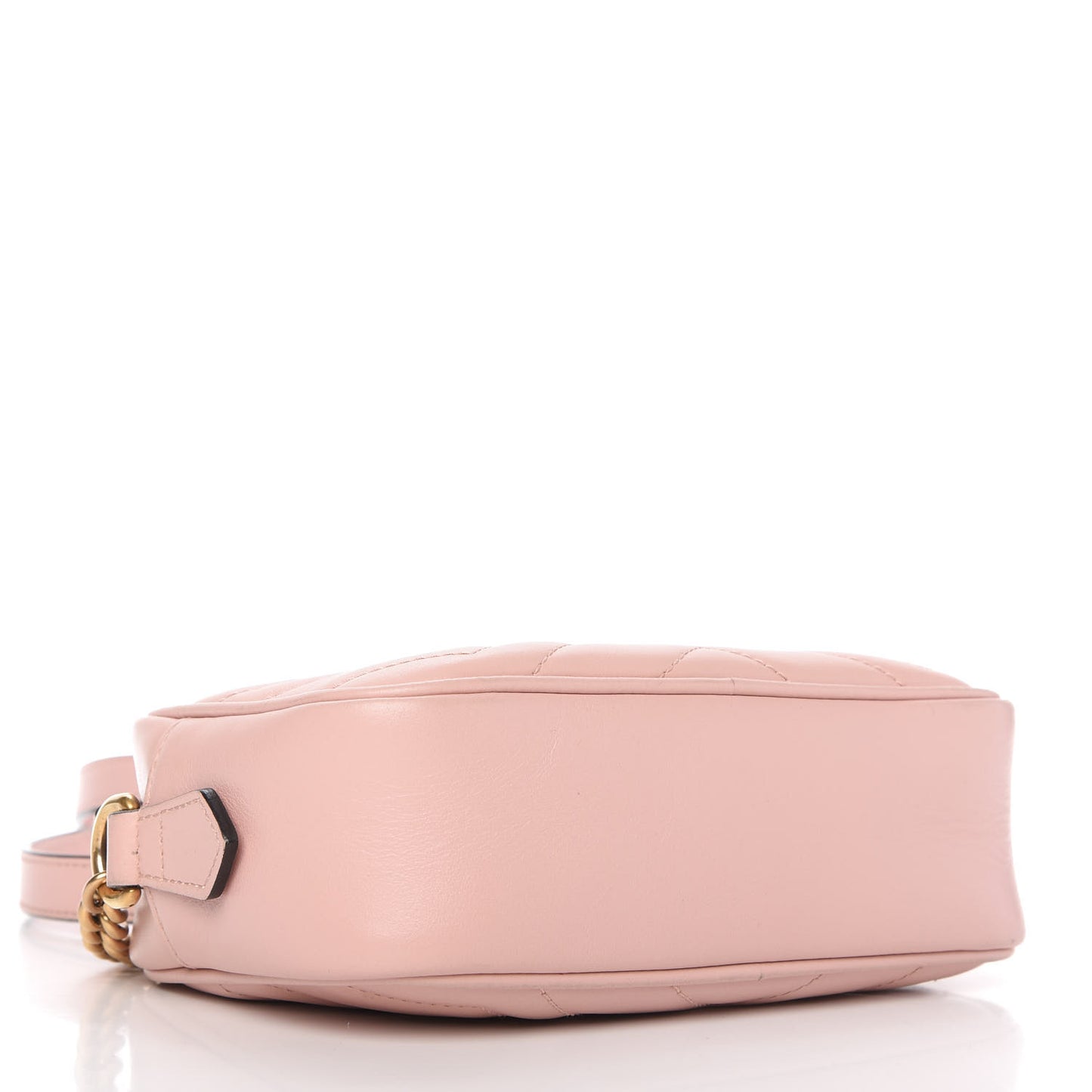 Calfskin Matelasse Mini GG Marmont Chain Shoulder Bag Perfect Pink