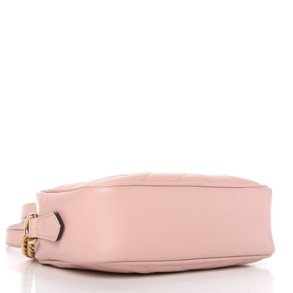 Gucci Calfskin Matelasse Mini GG Marmont Chain Shoulder Bag Perfect Pink 4 of 10