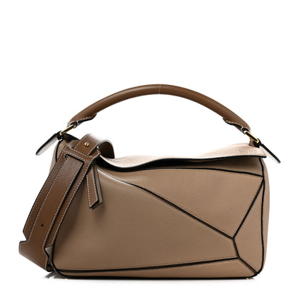 Loewe Calfskin Medium Puzzle Bag Sand Mink 1 of 8