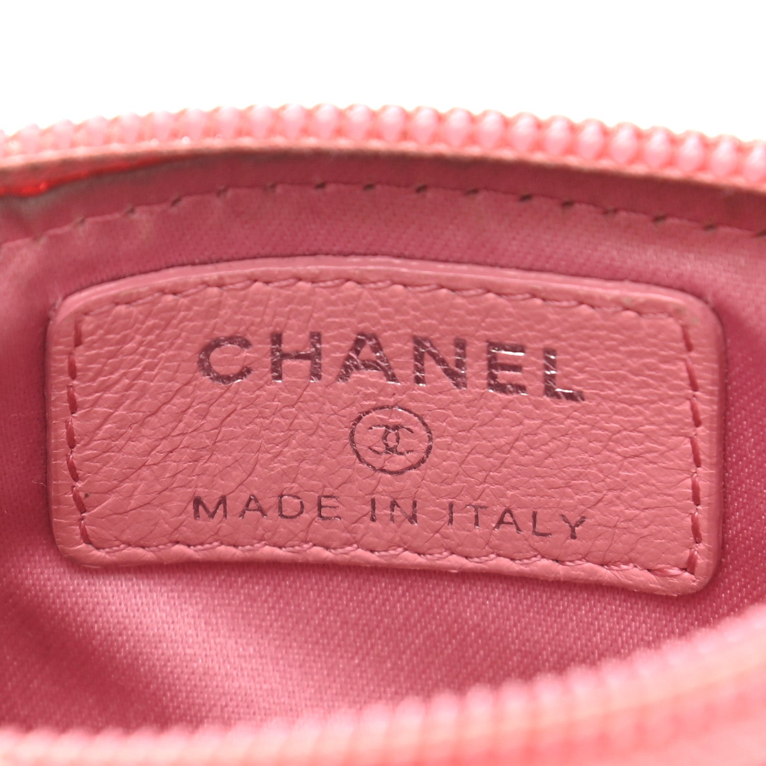 Chanel Lambskin Camellia Embossed Key Holder Case Pink 6 of 8