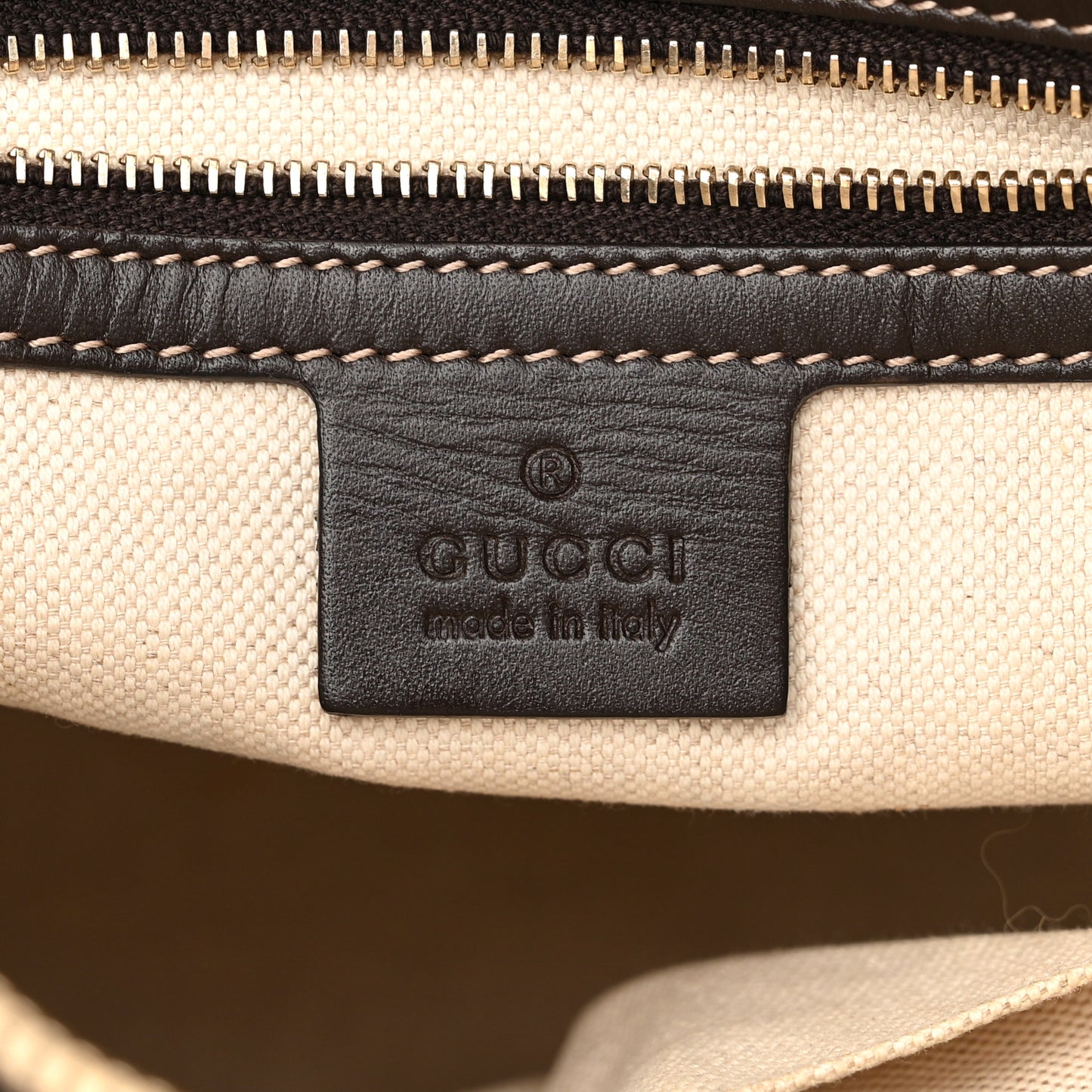 Monogram Web Mayfair Top Handle Satchel Dark Brown