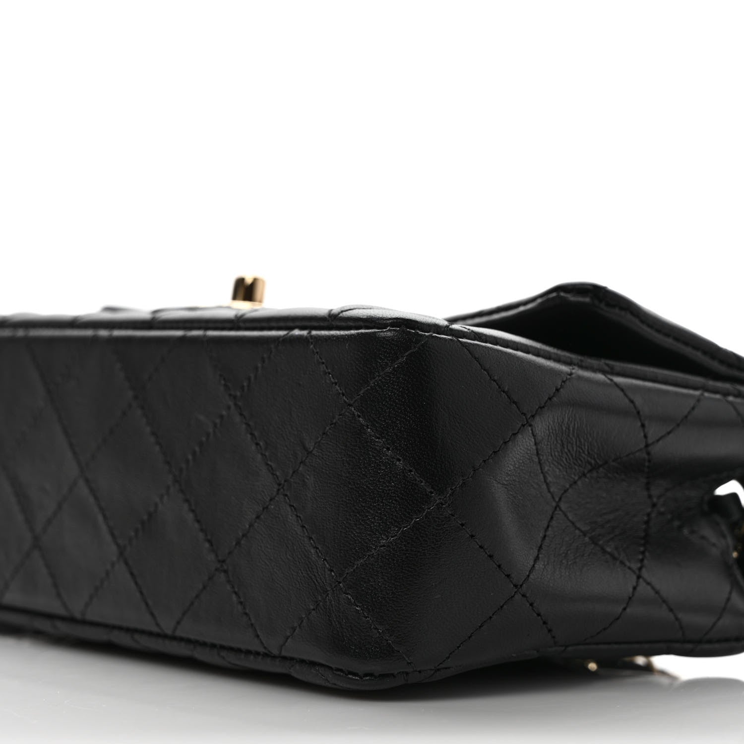 Chanel Lambskin Quilted Mini Rectangular Flap Black 9 of 10