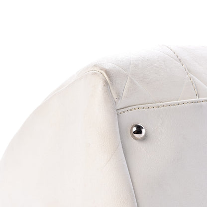 Chanel Calfskin Bowling Bag White 9 of 21