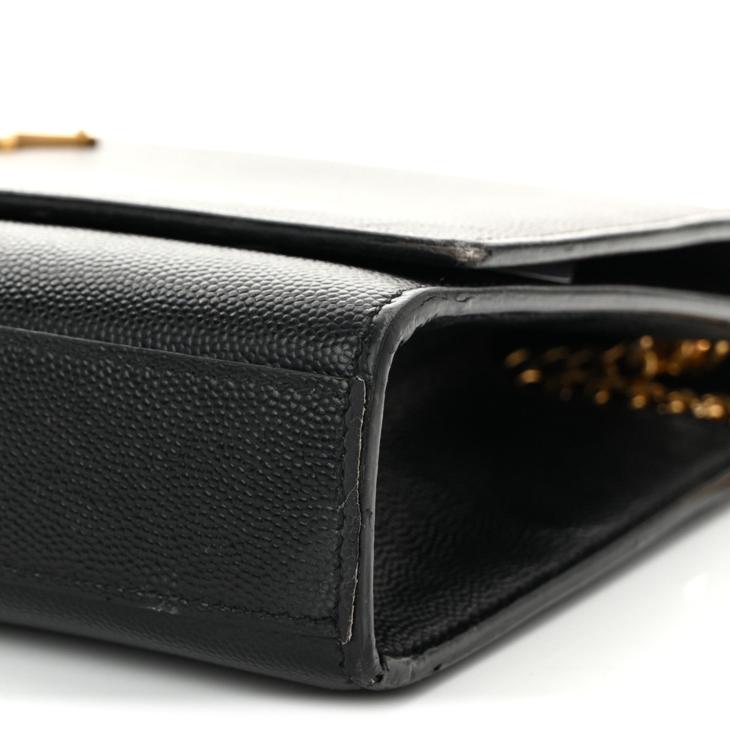 Saint Laurent Grain De Poudre Medium Classic Monogram Kate Satchel Black 9 of 15