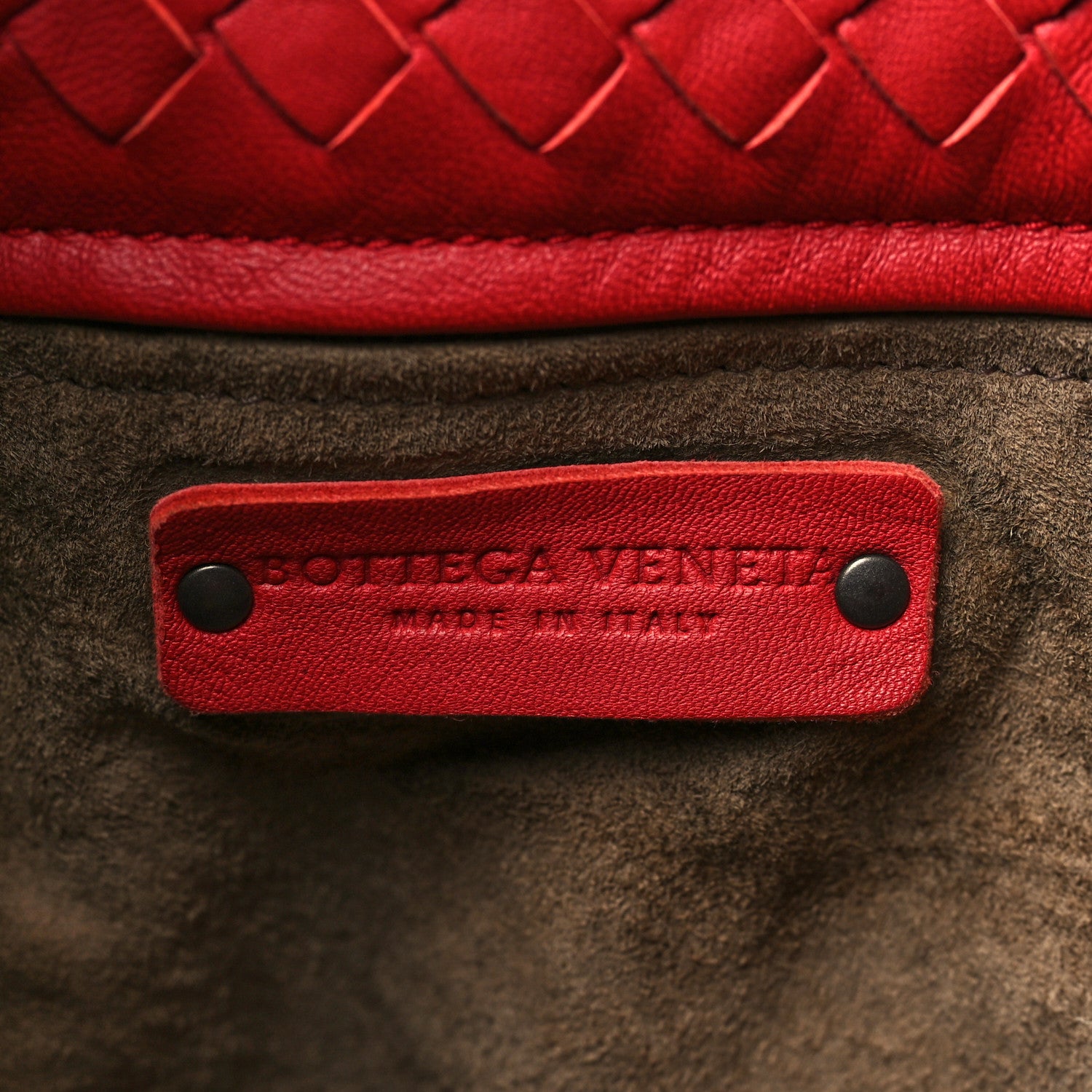 Bottega Veneta Nappa Intrecciato Medium Garda Bag Red 6 of 10